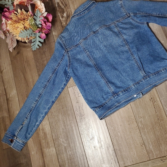 Old Navy Blue Classic Jean Jacket Girls Size XL 14 EUC - Picture 15 of 16